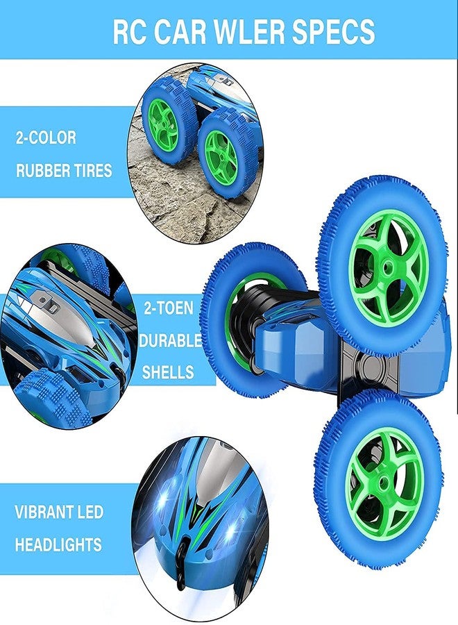 N2K2 ENTERPRISE Double Sided 360 Degree Rotating Stunt Car 4WD Remote Control Monster Truck High Speed Rock Crawler Cars Toy for Kids (Multicolor) - Image 3